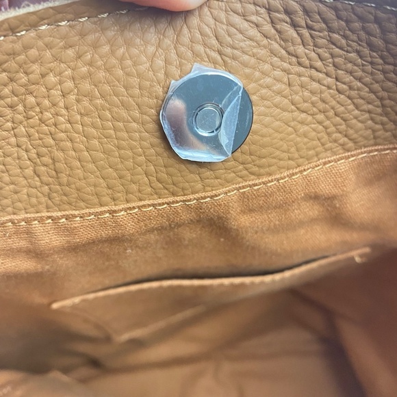 M.I.L.A. Jackie Grain Leather Crossbody Bag in Tan Caramel - Picture 11 of 11